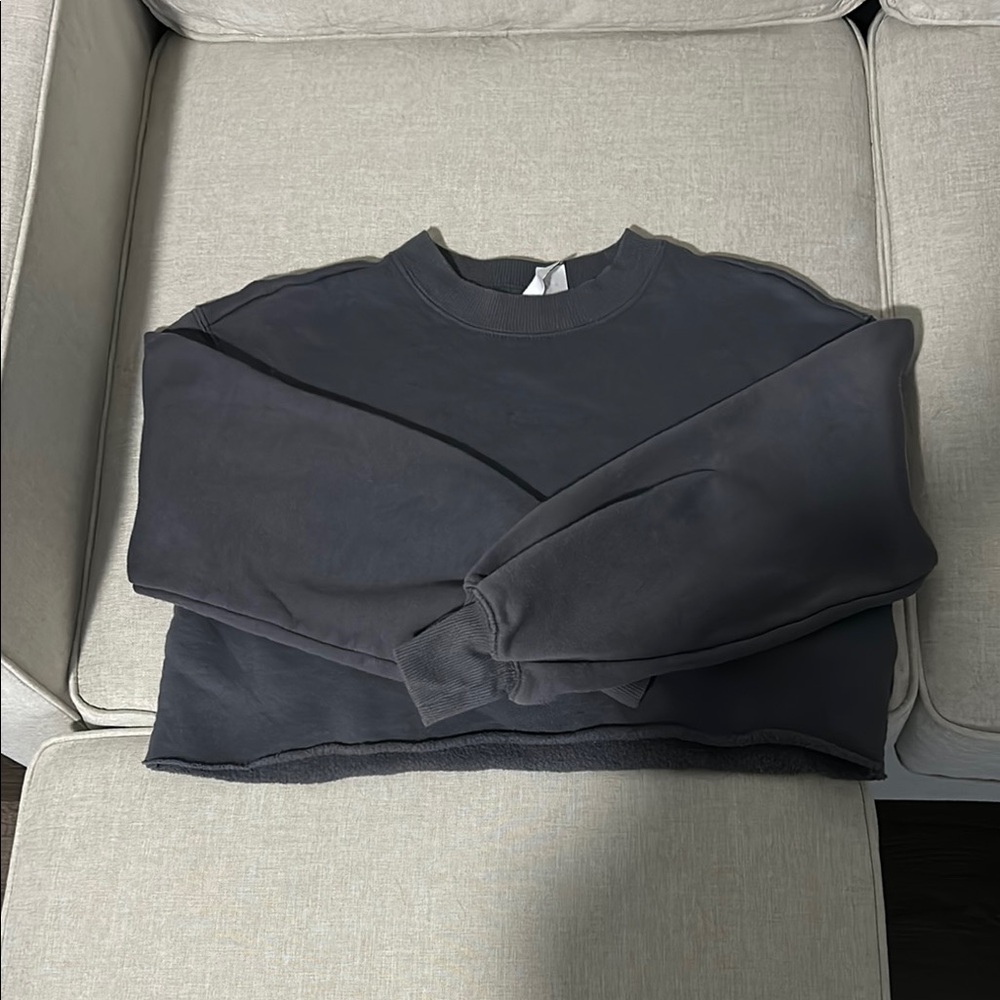 Cropped Gray Sweater
